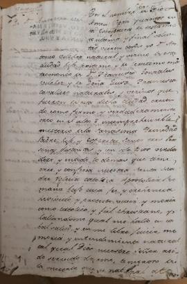 Testamento de Antonio de Vilches. Archivo Histórico Provincial de Málaga. Legajo 3258, folios 560...