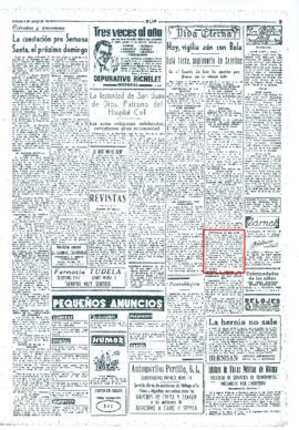 Noticias del Septenario de 1951.