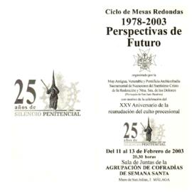 Ciclo Mesas Redondas 1978-2003 "Perspectivas de Futuro"