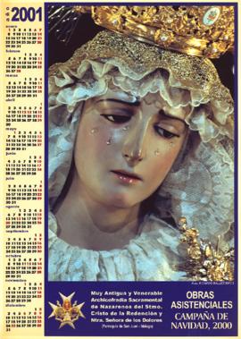 Calendario Navidad. Año 2001