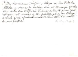 Nota sobre comprobación de restos mortales.