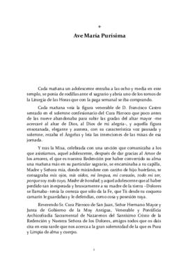 XXXVI PREGÓN DE LA PURA Y LIMPIA CONCEPCIÓN DE MARÍA