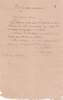 Carta a Don Cristobal de Andrés
