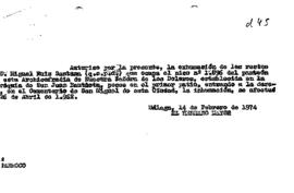 Autorización Exhumación