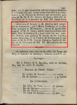 Noticia del Septenario de 1797