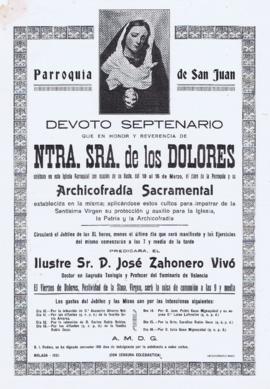 Convocatoria del Septenario de 1951