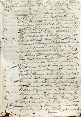 Testamento de Antonio de Oliveros. Archivo Histórico Provincial de Málaga. Legajo 2118. Folios 75...