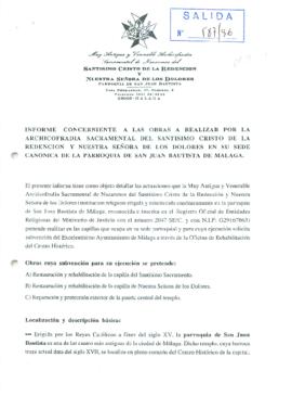 Informe Técnico Obras en San Juan. Copia Archicofradía