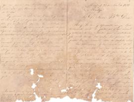 Carta al albacea D. Juan Bautista Díaz.