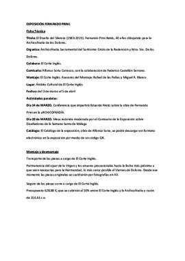 Documentación exposición Fernando Prini.