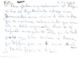 Notas sobre procedimiento de exhumación.