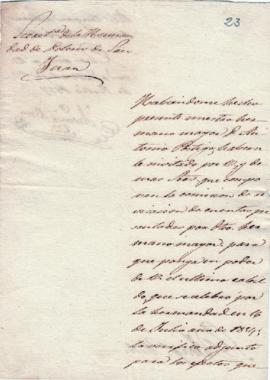 Remisión de los acuerdos del Cabildo de 16 de julio de 1854 a la Comisión Revisora de Cuentas