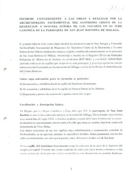 Informe Técnico Obras en San Juan.