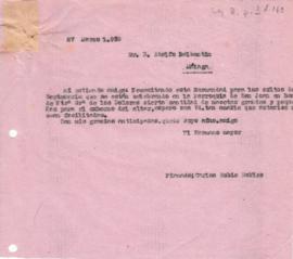 Carta a Adolfo Balbotín