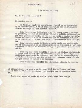 Carta a José Zahonero (justificante doc.102)