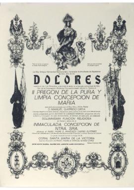 Cartel II Pregón de la Pura y Limpia Concepción