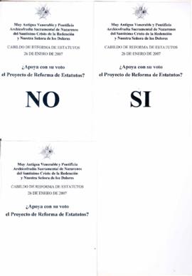 Papeleta de Cabildo de Reforma de Estatutos 2007