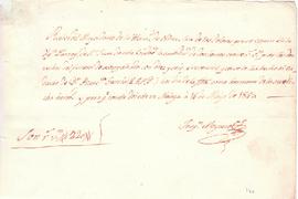 Derechos del funeral de Francisca García.