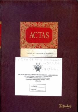 Libro de Actas Comisión Permanente. 1994-1995